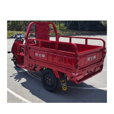 Zware elektrische tuk-tuk driewieler voor vracht 1500*1000*280mm Rijkmilen ≥90km