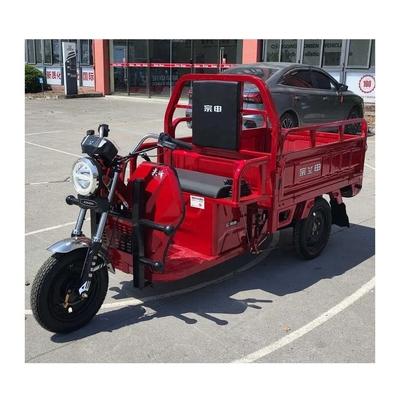 Zware elektrische tuk-tuk driewieler voor vracht 1500*1000*280mm Rijkmilen ≥90km