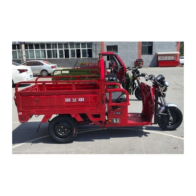 Zware elektrische tuk-tuk driewieler voor vracht 1500*1000*280mm Rijkmilen ≥90km