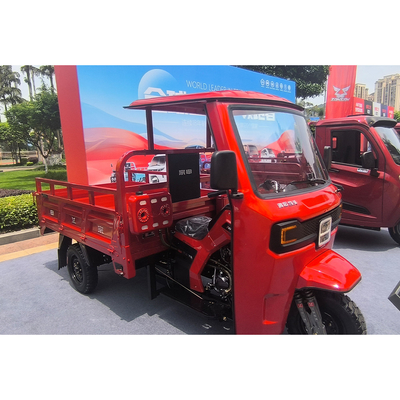 Voortrommel Achtertrommelrem 250cc Gesloten lichaam Volwassenen Driewieler Cargo Motorfiets