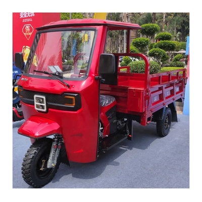 201 250cc benzinemotor zonder borstel met een overdekte dump driewieler met cabine en laadvermogen van ≥ 400 kg