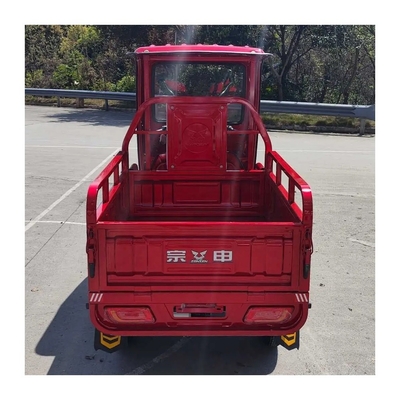 Dump Type Offroad elektrische driewieler met cabine 1 Passagier 50-70Km/h Maximale snelheid