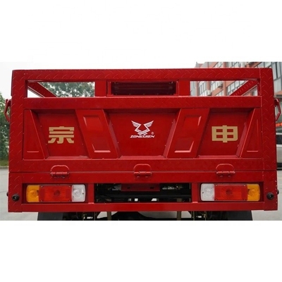 Angola Off Road Drive Gasoline Engine Motorized Cargo Driewieler met banden van 5,00-12