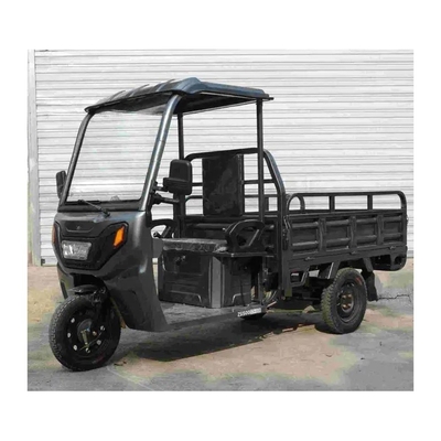 Klasse Ghana EV Motor Driewieler driewieler met cabine Front Drum Achter Drum Brek Systeem