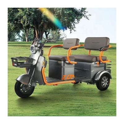 351-500w elektrische driewieler met passagiersstoel en voordrommel Achterdrommelrem