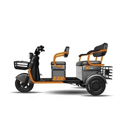 E-tricycles voor volwassenen met twee zitplaatsen Open elektrische driewielers voor 3 passagiers Maximale snelheid 30-50 km/u