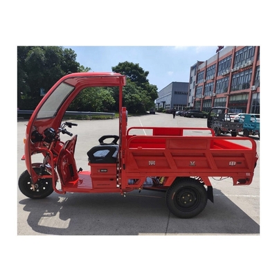 1980 mm wielbasis elektrische driewieler met gesloten cabine en 6 blad veer achterophanging
