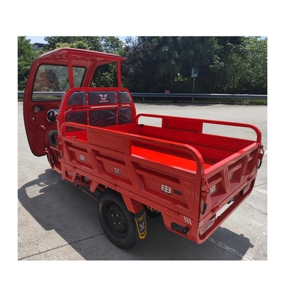 1980 mm wielbasis elektrische driewieler met gesloten cabine en 6 blad veer achterophanging