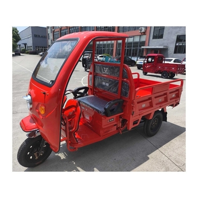 1980 mm wielbasis elektrische driewieler met gesloten cabine en 6 blad veer achterophanging