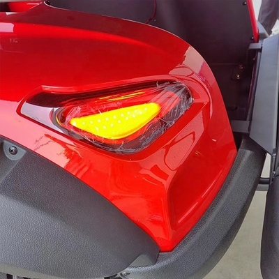 70-90 km rijlengte 72V batterij Lithium Ion 4 zitplaatsen golfkar voor volwassenen op de weg